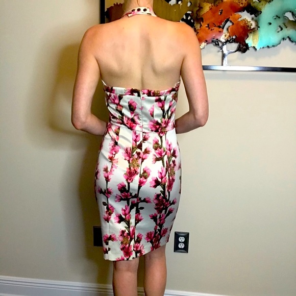 Jessica Simpson Floral Halter Dress - Picture 3 of 7